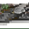 Mexen Gaspar granite sink 1.5 basin with drainer and Elia kitchen tap, grey - 6507-71-670101-50