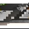 Mexen Pablo 1-compartment granite sink with a drip tray and kitchen mixer tap Elia, White - 6510-20-670101-70