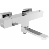 Mexen Cube Thermostatic Bath-Shower Mixer, Chrome - 77910-00