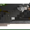 Mexen Elias 1-compartment granite sink with a drip tray and kitchen mixer tap Elia, Black/Gold metallic - 6511-75-670101-50-B