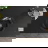 Mexen Diego 1-compartment granite sink with a kitchen mixer tap Elia, Black/Gold metallic - 6512-75-670101-00