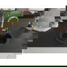 Mexen Diego 1-compartment granite sink with a kitchen mixer tap Elia, Black/Gold metallic - 6512-75-670101-50-B
