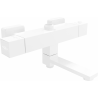 Mexen Cube thermostatic bath and shower mixer tap, White - 77910-20