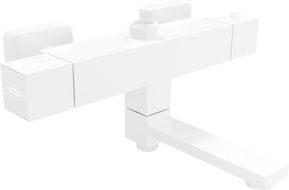 Mexen Cube thermostatic bathtub-shower faucet, white - 77910-20