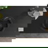 Mexen Diego 1-compartment granite sink with a kitchen mixer tap Elia, Black/Gold metallic - 6512-75-670101-70-B