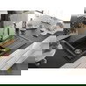 Mexen Bruno 1-compartment granite sink with a drip tray and kitchen mixer tap Elia, Black/Silver metallic - 6513-73-670101-00