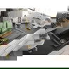 Mexen Bruno 1-compartment granite sink with a drip tray and kitchen mixer tap Elia, Black/Silver metallic - 6513-73-670101-50