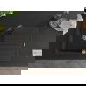 Mexen Bruno 1-compartment granite sink with a drip tray and kitchen mixer tap Elia, Black/Gold metallic - 6513-75-670101-70