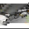 Mexen Vega rectangular bathtub 180 x 80 cm with casing and 1-wing screen 80 cm, transparent, gold - 550118080X9508000050