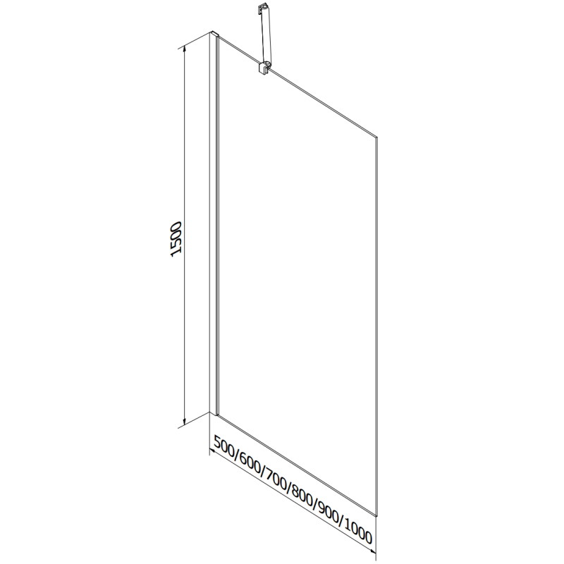 Mexen Vega rectangular bathtub 170 x 70 cm with housing and 1-leaf screen 90 cm, transparent, gold - 550117070X9509000050