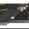 Mexen Bruno 1-compartment granite sink with a drip tray and kitchen mixer tap Elia, spotted black - 6513-76-670101-50