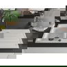 Mexen Andres 1.5-bowl granite sink with drainer and Elia kitchen tap, white - 6515-20-670101-70
