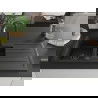 Mexen Andres 1.5-compartment granite sink with a drip tray and kitchen mixer tap Elia, Black/Silver - 6515-73-670101-70-B