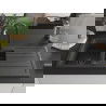 Mexen Andres 1.5-compartment granite sink with a drip tray and kitchen mixer tap Elia, spotted black - 6515-76-670101-70-B