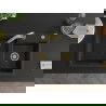 Mexen Tomas 2-compartment granite sink with a kitchen mixer tap Elia, Black/Gold metallic - 6516-75-670101-50