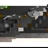 Mexen Tomas 2-compartment granite sink with a kitchen mixer tap Elia, spotted black - 6516-76-670101-50