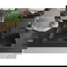 Mexen Tomas 2-compartment granite sink with a kitchen mixer tap Elia, spotted black - 6516-76-670101-70-B