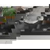 Mexen Tomas 2-compartment granite sink with a kitchen mixer tap Elia, spotted black - 6516-76-670101-76