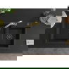 Mexen Tomas 2-compartment granite sink with a kitchen mixer tap Elia, Black - 6516-77-670101-50-B