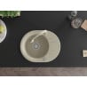 Mexen Kevin 1-compartment granite sink with a drip tray and kitchen mixer tap Elia, Beige - 6517-69-670101-69