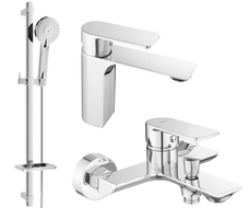 Mexen Alexa DQ40 bathtub set, Chrome - 71203DQ40-00