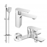 Mexen Alexa DQ62 bathtub set, Chrome - 71203DQ62-00