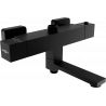 Mexen Cube thermostatic bath-shower mixer, black - 77910-70