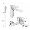 Mexen Alexa DS40 bath set, chrome - 71203DS40-00