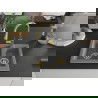 Mexen Carlos 1,5-compartment granite sink with a kitchen mixer tap Elia, Grey - 6518-71-670101-50
