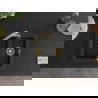 Mexen Carlos 1,5-compartment granite sink with a kitchen mixer tap Elia, Black/Silver metallic - 6518-73-670101-50