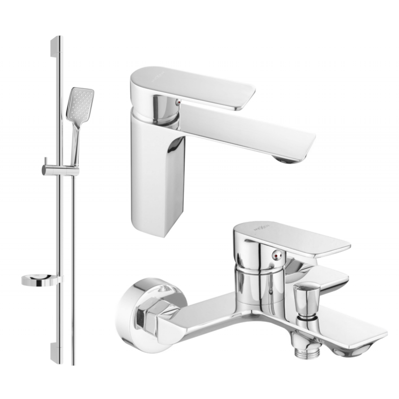 Mexen Alexa DS62 bath set, chrome - 71203DS62-00