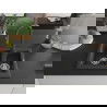 Mexen Carlos 1,5-compartment granite sink with a kitchen mixer tap Elia, spotted black - 6518-76-670101-76