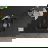 Mexen Carlos 1,5-compartment granite sink with a kitchen mixer tap Elia, Black - 6518-77-670101-00