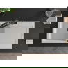 Mexen Leo 1-compartment granite sink with a drip tray and kitchen mixer tap Duo, White - 6501-20-671701-70-B