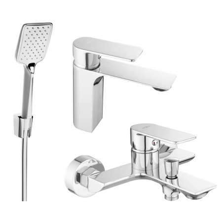 Mexen Alexa R62 bath set, chrome - 71203R62-00