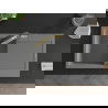 Mexen Leo 1-compartment granite sink with a drip tray and kitchen mixer tap Duo, Grey - 6501-71-671701-57-B