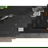 Mexen Leo 1-compartment granite sink with a drip tray and kitchen mixer tap Duo, Black/Silver metallic - 6501-73-671701-07
