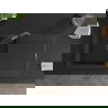 Mexen Leo 1-bowl granite sink with drainer and Duo kitchen tap, black/silver metallic - 6501-73-671701-70-B