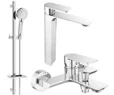 Mexen Alexa DQ40 bathtub set, Chrome - 71213DQ40-00