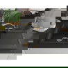 Mexen Leo 1-compartment granite sink with a drip tray and kitchen mixer tap Duo, Black/Gold metallic - 6501-75-671701-57-G