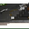 Mexen Leo 1-compartment granite sink with a drip tray and kitchen mixer tap Duo, Black/Gold metallic - 6501-75-671701-57-G