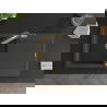 Mexen Leo 1-compartment granite sink with a drip tray and kitchen mixer tap Duo, spotted black - 6501-76-671701-57-G