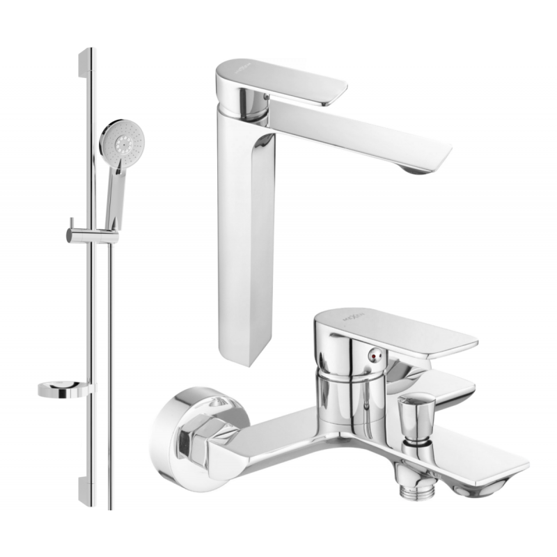 Mexen Alexa DS40 bathtub set, Chrome - 71213DS40-00
