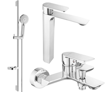 Mexen Alexa DS40 bathtub set, Chrome - 71213DS40-00