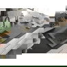 Mexen Matias 1.5-compartment granite sink with a drip tray and kitchen mixer tap Duo, Grey - 6502-71-671701-57-B