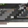 Mexen Matias 1.5-compartment granite sink with a drip tray and kitchen mixer tap Duo, Grey - 6502-71-671701-57-B