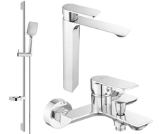 Mexen Alexa DQ62 bathtub set, Chrome - 71213DS62-00
