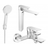 Mexen Alexa R40 bath set, chrome - 71213R40-00