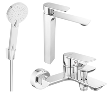 Mexen Alexa R40 bathtub set, Chrome - 71213R40-00
