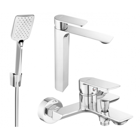 Mexen Alexa R62 bathtub set, Chrome - 71213R62-00